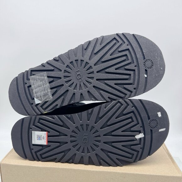 UGG WOMEN'S CLASSIC DIPPER Platform SUEDE SHEARLING LINED BOOTS Black US 9 - Picture 11 of 14